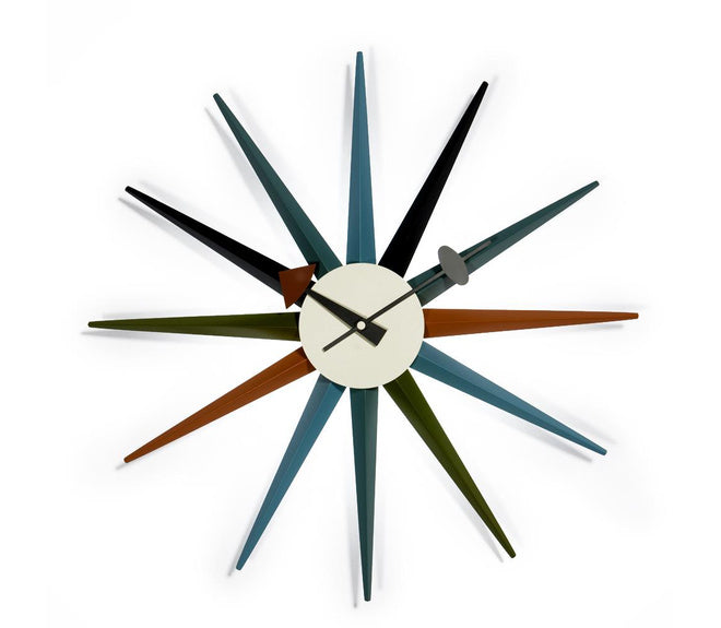 Wall Clock Sunburst Shaped